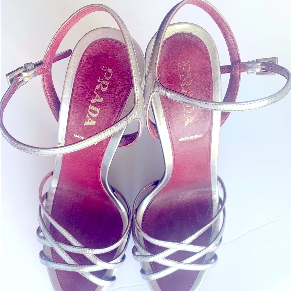 Prada Silver Shoes 37.5